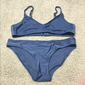 Aerie Ribbed Bikini, L top S bottom